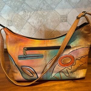 ANUSCHKA HAND PAINTED HANDBAG